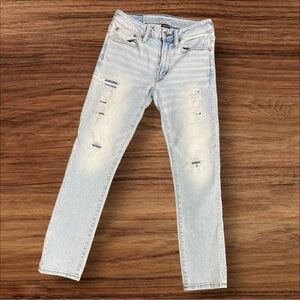 American Eagle Outfitters SLIM Distress Blue Jeans AirFlex360 29x30 AE120605U9A